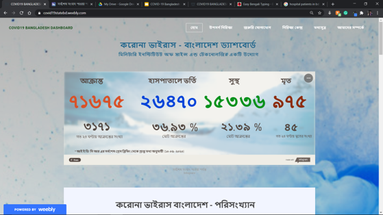 COVID-19 - Bangladesh Dashboard
